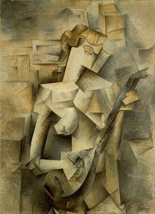 Picasso - Vrouw speelt mandoline